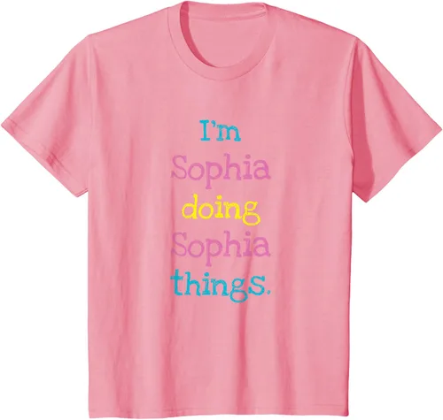 Vista 81 de Sophia - Camiseta con texto personalizado para niñas