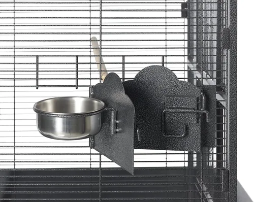 Vista 4 de Prevue Pet Products 3351BLK Park Plaza - Jaula para pájaros, color negro Hammertone, tamaño pequeño