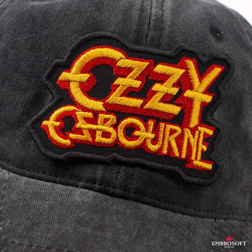 Vista 8 de Ozzy Osbourne Patch, Yellow Red, Hard Rock, Heavy Metal BandEmbroideredIron On (3.5" x 2.3")