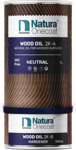 Vista 54 de Aceite Mancha para Madera - 769 pies² - 1.3 L, Blanco – Acabado de Madera para Muebles de Interior y Pisos - Aceite de Madera de Linaza - Secado