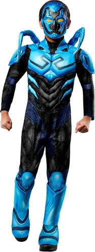 Vista 5 de Rubies DC Blue Beetle: disfraz de escarabajo azul para niños, talla S