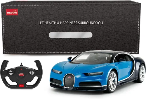Vista 9 de RASTAR RC Bugatti Chiron Coche De Control Remoto, 1/14 Bugatti Chiron RC Car - Azul
