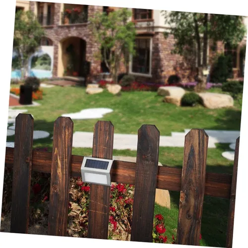Vista 5 de jojofuny 2 lámparas de pared alimentadas por energía solar, 2 luces LED para exteriores, impermeables, para escaleras, patio, porche, jardín