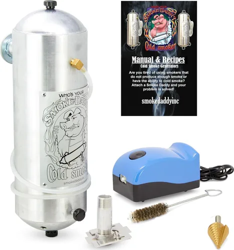 Vista 10 de Big Kahuna - Generador de humo frío con adaptador de parrilla de cerámica, cuerpo de aluminio resistente fabricado en Estados Unidos, incluye