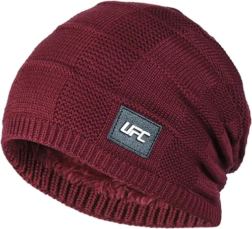 Vista 9 de Gorro de invierno para hombre y mujer, calcetines de forro polar grueso y cálido de punto casual Negro