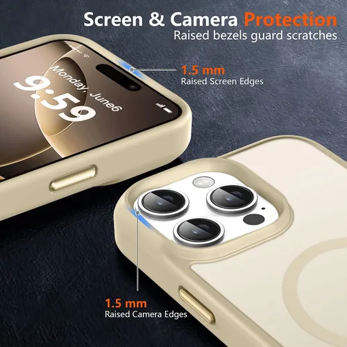 Vista 451 de MOCCA - Funda magnética resistente para iPhone XR de 6.1 pulgadas, compatible con MagSafe, funda con protección contra caídas de grado militar
