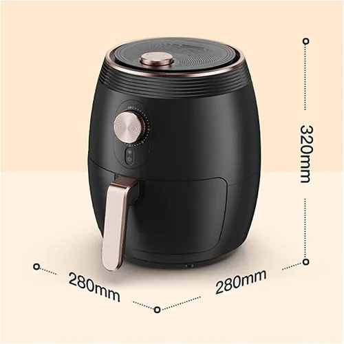 Vista 2 de Freidora de aire - 100℉ a 450℉ 3.7L Horno caliente Cocina Fácil Pantalla Táctil Precalentar Negro