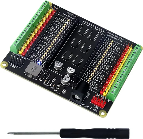 Vista 8 de Freenove Placa de Expansión Universal Compatible con Arduino Nano Micro Raspberry Pi Pico 1 2 W ESP32 ESP8266, Escudo de Bloque de Terminales HAT