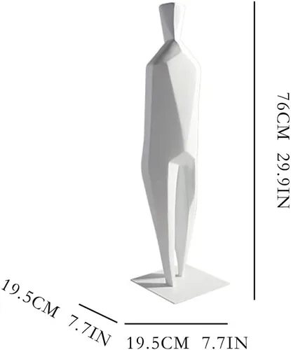 Vista 2 de Escultura de estatua de feng shui chino, estilo moderno y simple, figura abstracta, escultura, decoración de hotel, oficina, sala de estar, porche