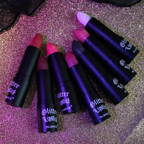 Vista 6 de Lápiz labial Diamond - Brillo de labios y sombra de ojos impermeable de larga duración, con purpurina, copa antiadherente de alto brillo, brillo