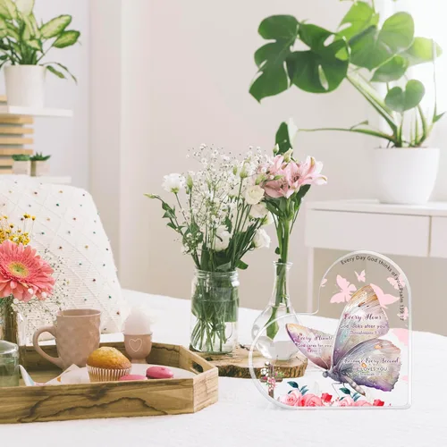 Vista 3 de Regalos cristianos para mujer, regalos religiosos con mariposas, regalos inspiradores con versículos de la Biblia y oraciones, regalos de mariposas