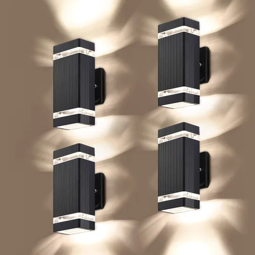 Vista 13 de LMP LED luz de pared cuadrada, luces al aire libre, cuerpo de aluminio impermeable, 3000k 5W con certificado ETL