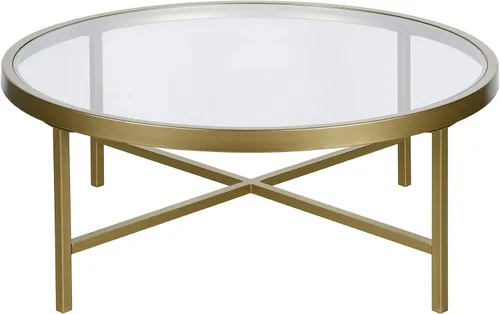 Vista 5 de Henn&Hart Mesa de centro moderna de 36", color negro