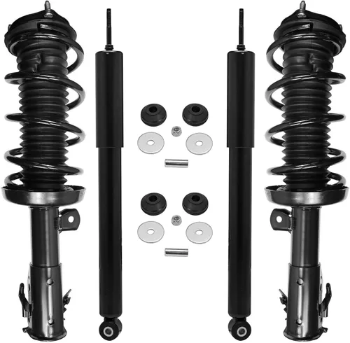 Vista 143 de Detroit Axle - Puntales y Amortiguadores para Chevy Traverse Buick Enclave GMC Acadia Saturn Outlook 2007-2012, 2 puntales delanteros con resorte