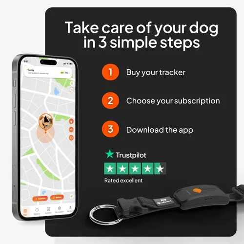 Vista 8 de Weenect Dog XT - Nuevo collar GPS para perros Antena XL Impermeable Collar Julius-K9 integrado ultra duradero Requiere suscripción