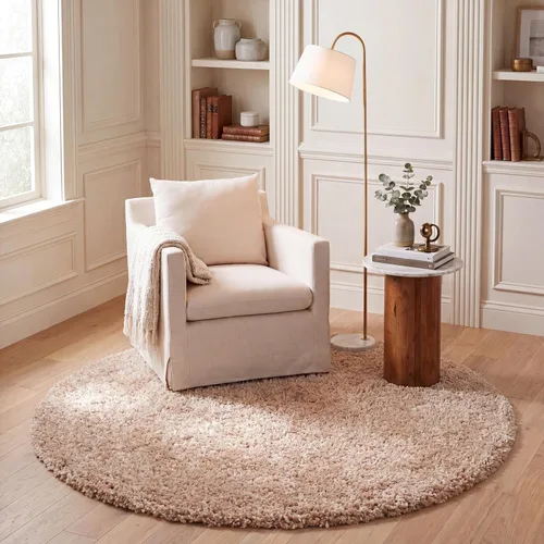 Vista 27 de SAFAVIEH Popcorn Shag Collection - Alfombra decorativa, 2 x 3 pies, beige, hecha a mano, 1.8 pulgadas de grosor, ideal para zonas de alto tráfico