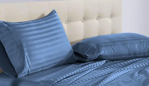 Vista 56 de Epic Cotton 100% algodón egipcio, juego de sábanas de 4 piezas de cama de agua sin adjuntar de 1000 hilos, tamaño Queen, bolsillo profundo de 15