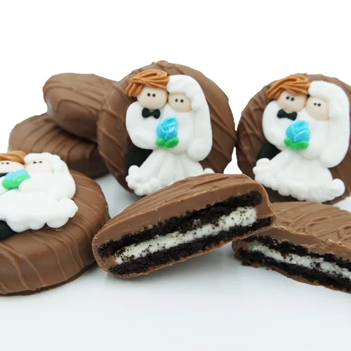 Vista 160 de Galletas Oreo bañadas en chocolate oscuro y con leche, de Philadelphia Candies