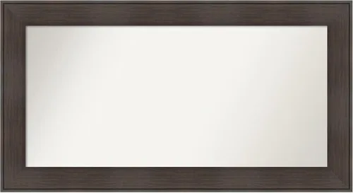 Vista 59 de Amanti Art Espejo personalizado, espejo de baño de veta de madera rústica William, espejo de pared o espejo de tocador de baño sobre el fregadero