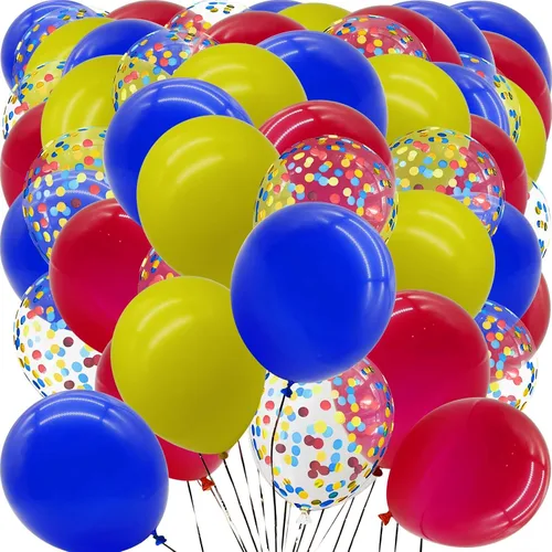 Vista 13 de Globos verdes con globos de confeti, globos de látex de 12 pulgadas, 80 piezas para decoración de bodas, cumpleaños, baby shower, fiestas