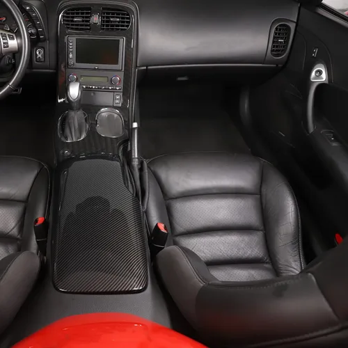 Vista 5 de Cubierta de panel de caja de reposabrazos compatible con Chevy Corvette C6 2005-2013, caja de reposabrazos de control central, accesorios