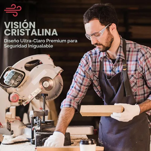 Vista 6 de SAFE HANDLER Hyline Anti Fog Color/Clear Safety Glasses, ANSI Z87.1