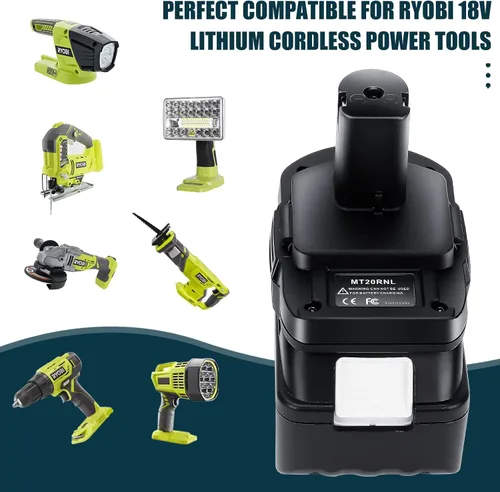 Vista 7 de OBOLTS MT20RNL Adaptador para batería Makita de 18 V a batería Roybi de 18 V, la mayoría de las baterías para MAKITA: BL1860B / BL1860 / BL1850B