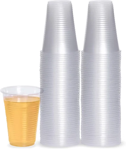 Vista 13 de PLASTICPRO Vasos transparentes desechables de plástico de peso medio de 3 onzas, 100