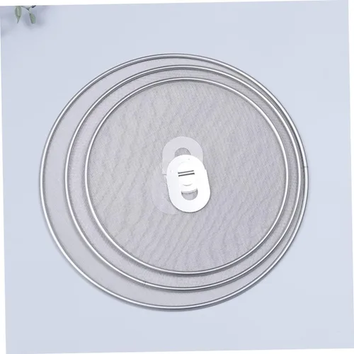 Vista 5 de 3 unidades de acero inoxidable para sartén de acero inoxidable, cubiertas de aceite para ollas de cocina, pantalla de grasa fácil de limpiar