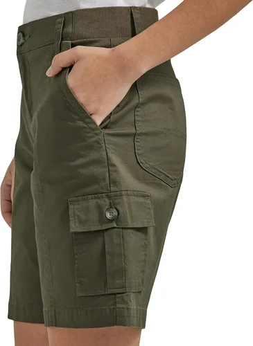 Vista 6 de Lee Bermudas tipo cargo para mujer Petite Flex-to-go de tiro medio, ajuste relajado