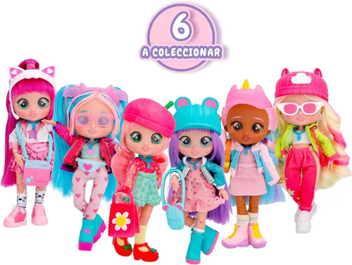 Vista 5 de BFF by Cry Babies Muñeca Jassy Fashion con más de 9 sorpresas, incluyendo atuendo y accesorios para juguete de moda, niñas y niños de 4 años