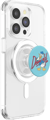 Vista 3 de Disney Mickey y sus amigos Donald Duck Signature Retrato PopSockets MagSafe PopGrip para iPhone