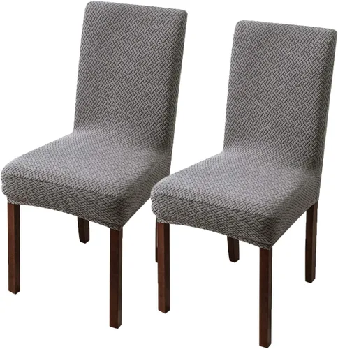 Vista 50 de Genina Fundas impermeables para sillas de comedor, cocina, fundas para sillas de comedor Parson (beige, 2 unidades)