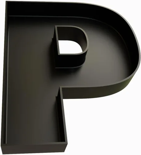 Vista 83 de Bandejas de servir de plástico duro reutilizables y rellenables con letras y números para decoración de fiesta (S, Negro)