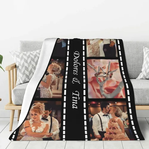 Vista 13 de JCETUNO Regalos personalizados de San Valentín para él y ella, mantas personalizadas con foto, mantas de fotos personalizadas, mantas de fotos