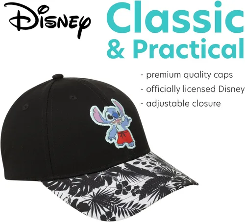 Vista 3 de Disney Unisex Lilo & Stitch Hat - Snap Back Baseball Cap, Dad Hat, Mom Hat