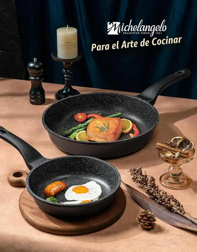 Vista 9 de MICHELANGELO - Sartén antiadherente de 8 pulgadas, sartén para huevos