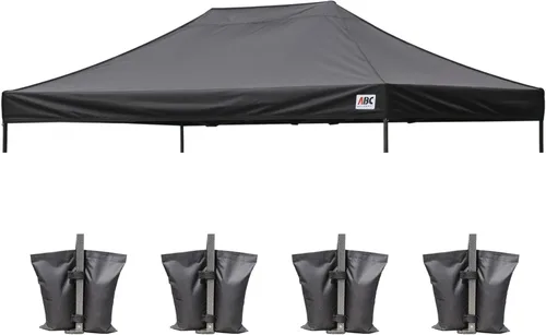 Vista 27 de ABCCANOPY Toldo de repuesto para tienda de campaña desplegable (8 x 8 pies, blanco)
