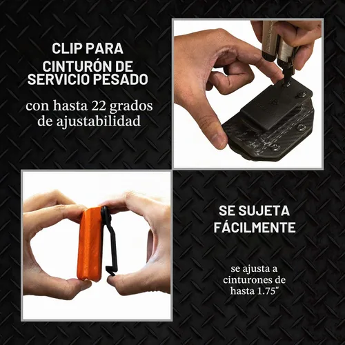 Vista 6 de Clip & Carry Kydex Funda para Multiherramienta Gerber MP600 ~Compatible con modelos de punta romo y punta aguja~ Fabricado en EE. UU.
