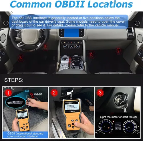 Vista 6 de Herramienta de escaneo OBD2 para auto, lector de códigos de falla del motor del vehículo, herramienta de escaneo de diagnóstico CAN, comprueba