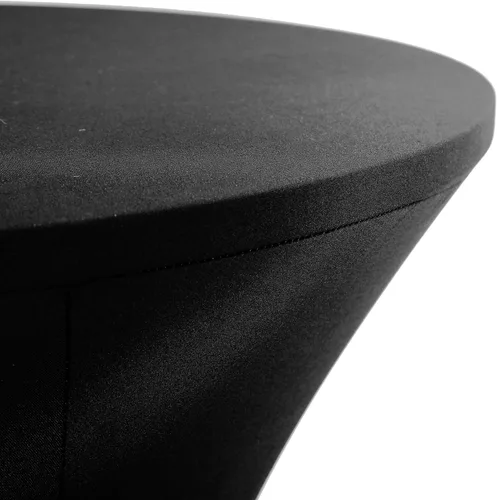 Vista 2 de Paquete de 2 manteles de cóctel de 24 x 43 pulgadas, color negro, para fiestas, bodas, bares