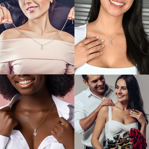 Vista 8 de Regalos Para Mi Esposa - Regalo Unico Para El Amor De Mi Vida, Cosas Personalizadas Para Parejas, Medallas De Oro 14k Para Mujer, I Love You