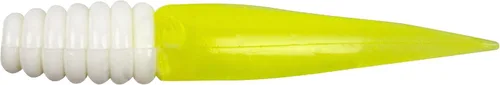 Vista 4 de Bobby Garland Slab Slay'R Señuelo de Pesca de Plástico Suave para Crappie, Equipo de Pesca y Accesorios, 2", Doble Arco Iris Plateado Arco iris