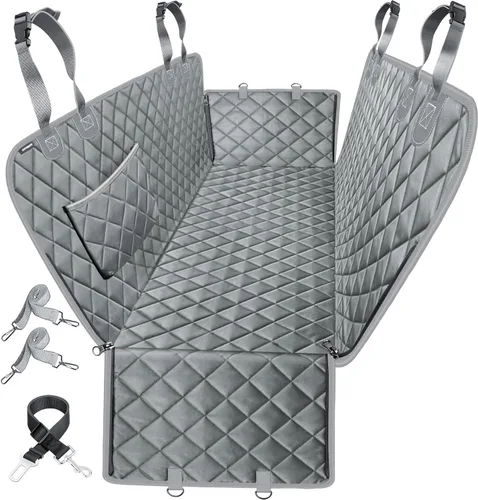 Vista 8 de URPOWER Funda de asiento para perro, hamaca 100% impermeable, 600D, resistente, a prueba de arañazos, antideslizante, duradera, suave