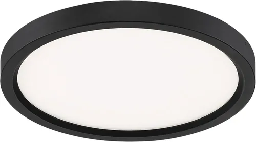 Vista 5 de Quoizel OST1711OI Outskirt - Lámpara de techo moderna de montaje súper empotrado, 1 luz, LED de 15 vatios, bronce aceitado