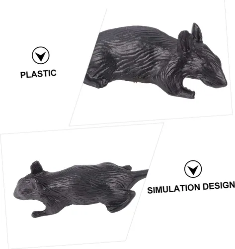 Vista 5 de 10Pcs Realistic Plastic Fake Mouse Halloween Prank Scary Simulation Rodent for Decorations Party Favors and Themed Events