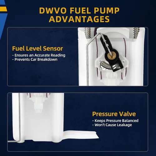 Vista 5 de Bomba de combustible DWVO compatible con Chevy Suburban 1500/GMC Yukon XL 1500 V8 5.3L 2000-2001