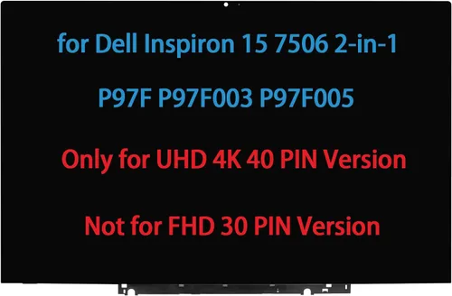 Vista 8 de Reemplazo de pantalla para Dell Inspiron 14 5482 i5482 5485 5491 P93G P93G001 03J5DW 3J5DW pantalla LCD táctil digitalizador FullHD 1920 x 1080 30