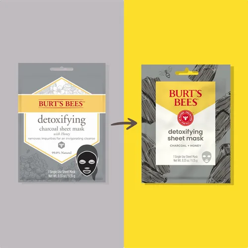 Vista 2 de Burt's Bees - Mascarilla hidratante para la cara, de un solo uso