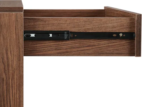 Vista 13 de Crosley Furniture Liam - Mesa auxiliar y soporte para tocadiscos con almacenamiento para discos de vinilo, nogal